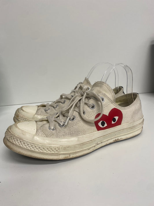 Fabulous Converse x Comme des Garçons PLAY Sneakers Uk7 cream AC504
