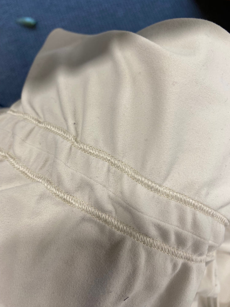 Fabulous Lululemon Gym vest UK 10/12 Cream ruched AC504