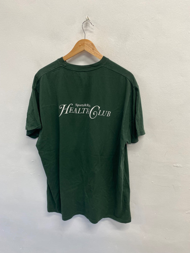 Fabulous Sporty & Rich printed T-Shirt UK 14 Green AC504