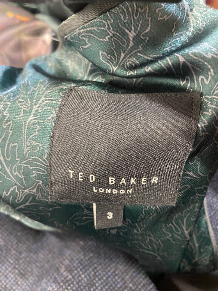 Fabulous Ted Baker Edeson Tweed Dandy Blazer 38R Dark Navy size 3 NN505