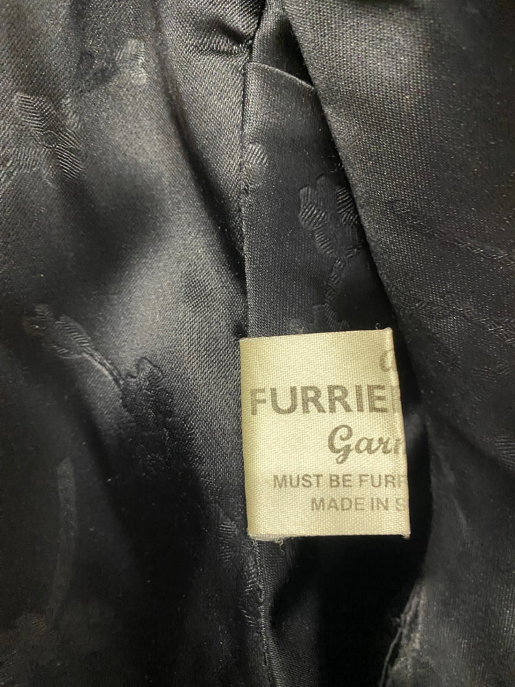 Fabulous retro Osdin Faux fur Scottish jacket UkS Black Vintage AW002