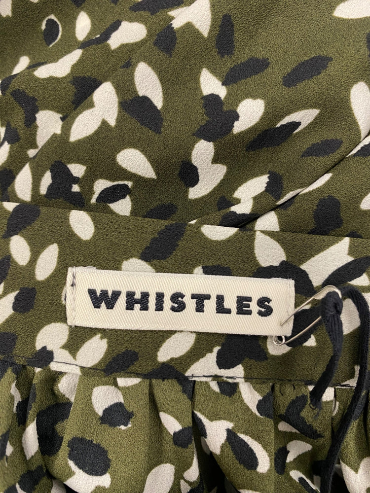 Fabulous Whistles Midi Skirt UK 12 Khaki black speckle NN505