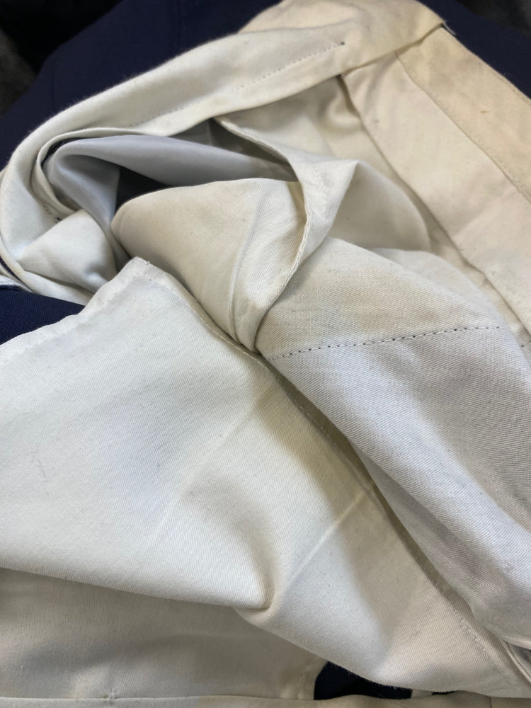 Fabulous TM Lewin Suit Merino & mohair 40L W34R Navy Blue Smart NN505