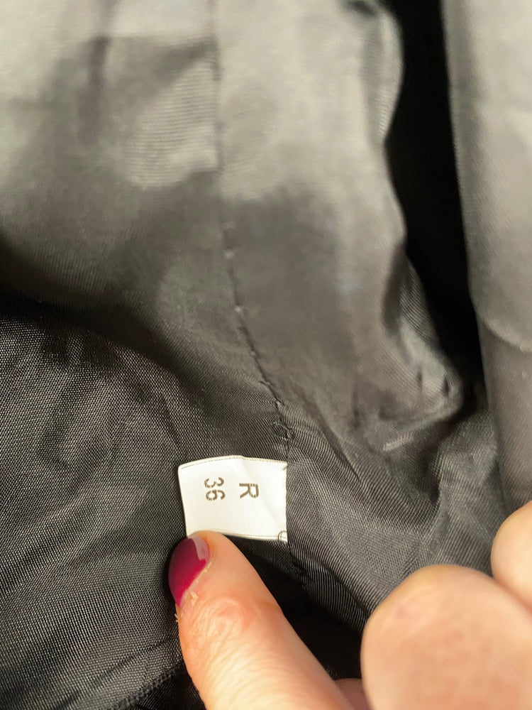 Fabulous ex hire Scottish Prince Charlie Wool Kilt waistcoat 36R Black #911 MD001