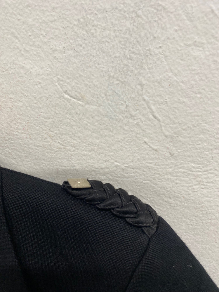 Fabulous ex hire Scottish Wool Prince Charlie Kilt Jacket Age 9-11 Black #910 MD001