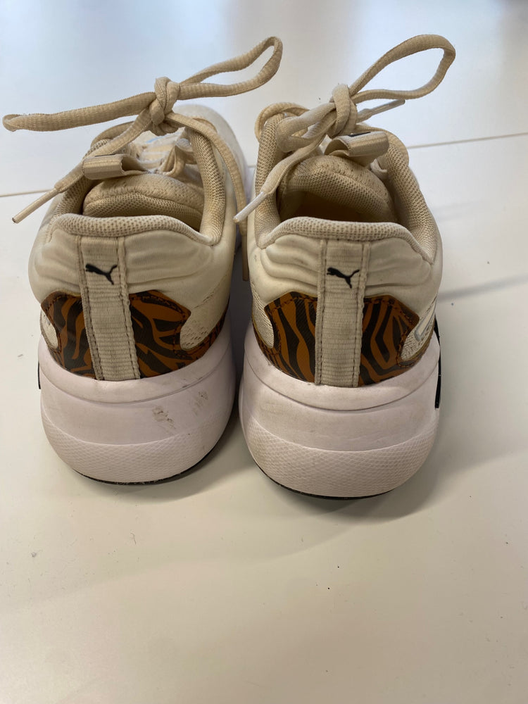 Fabulous Puma lex Trainers Uk 4 Beige animal print TA506