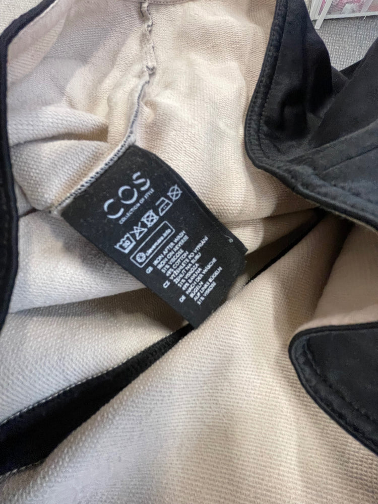 Fabulous COS loose satin Evening Party Dress UKS Black VG491