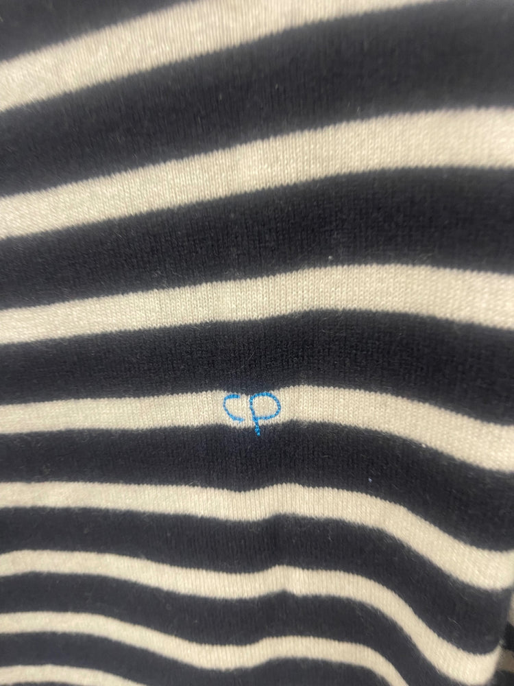 Fabulous Chinti and Parker cloudy weather Sweater UKS Navy blue and cream WLH511