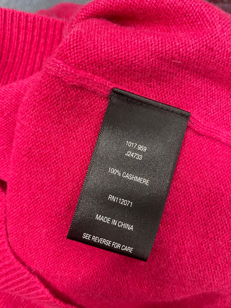 Fabulous Jigsaw cashmere v neck Knitted jumper UK 8 Pink WLH511