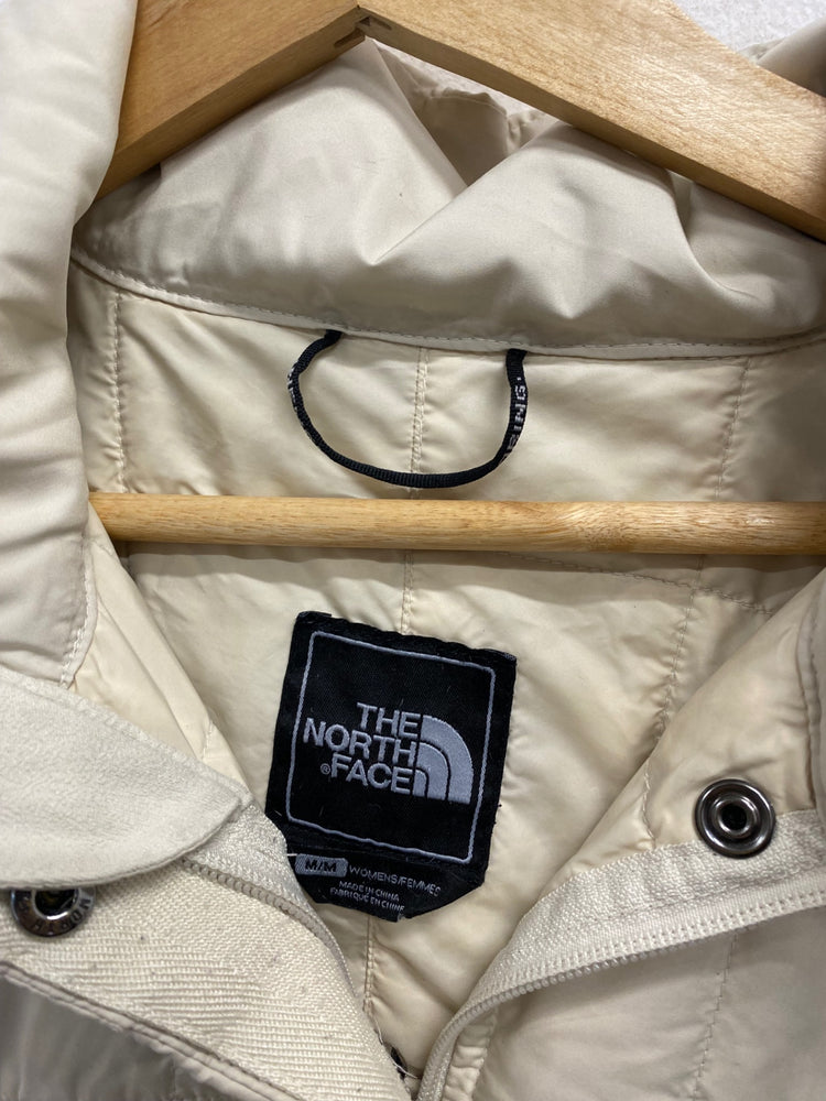 Fabulous The North Face longline Puffer Jacket UK 10/12 Beige down filled CC510