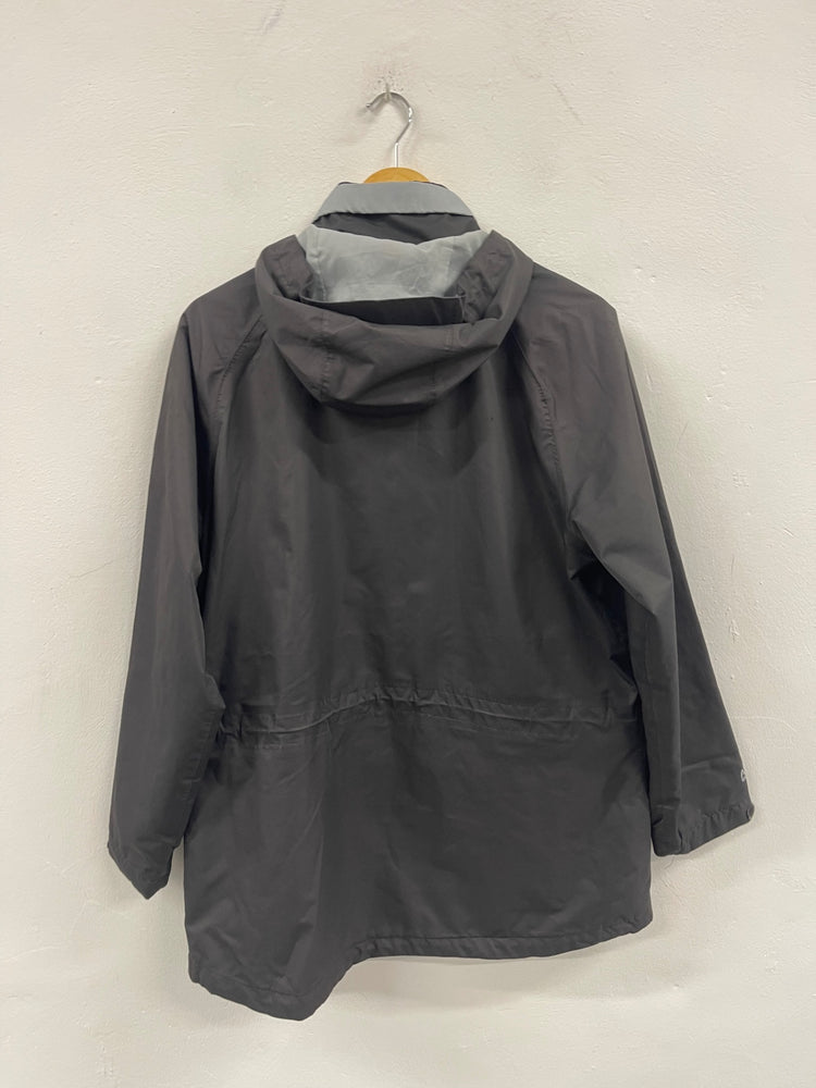 Stunning Craghoppers Windproof waterproof aquadry Jacket Uk16 Black Grey CW534