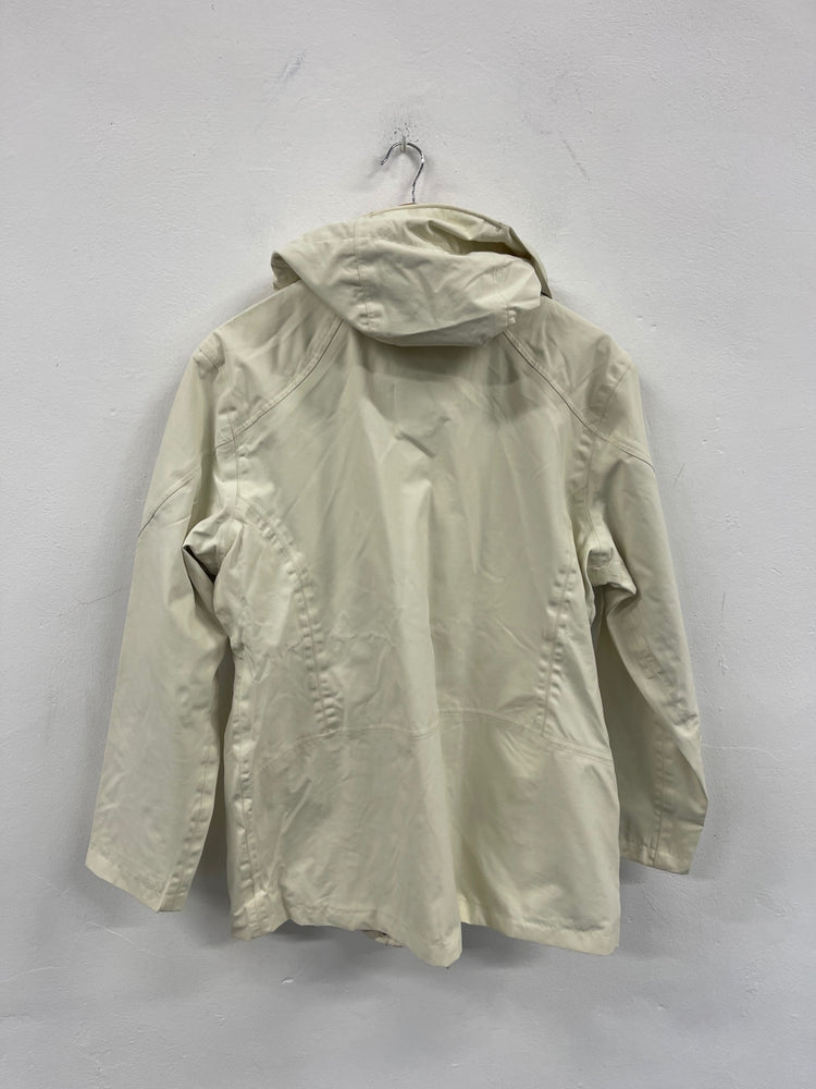 Stunning AIGLE ladies Windproof Rain Jacket UK18 Cream CW534