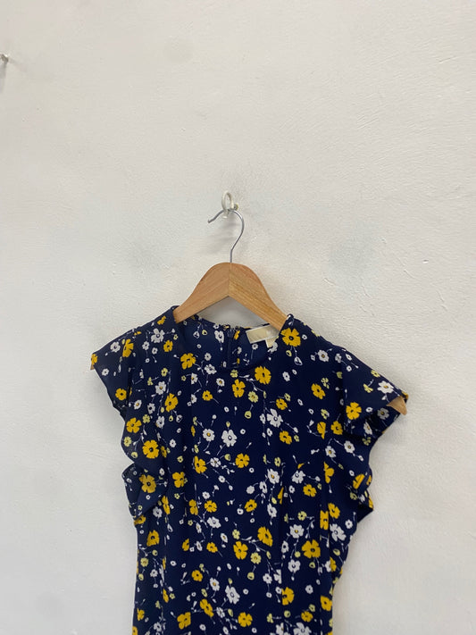 Stunning Michael Kors Mini dress Uk 6 Navy floral FH539