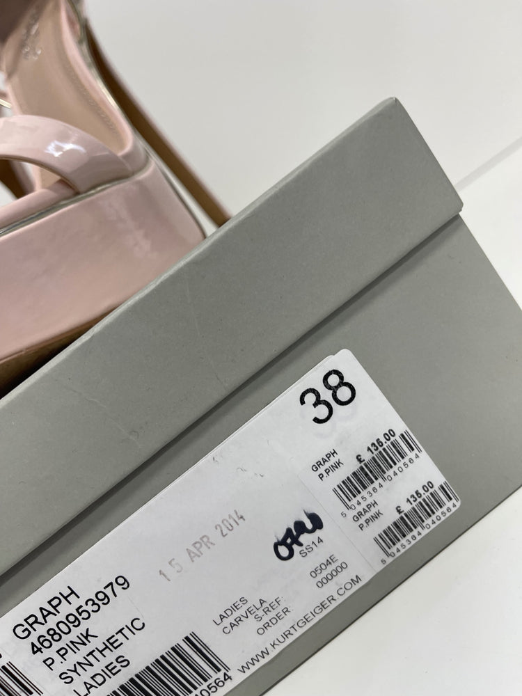 Stunning Carvela Graph High Heels UK5 PinkPart shoes PP546