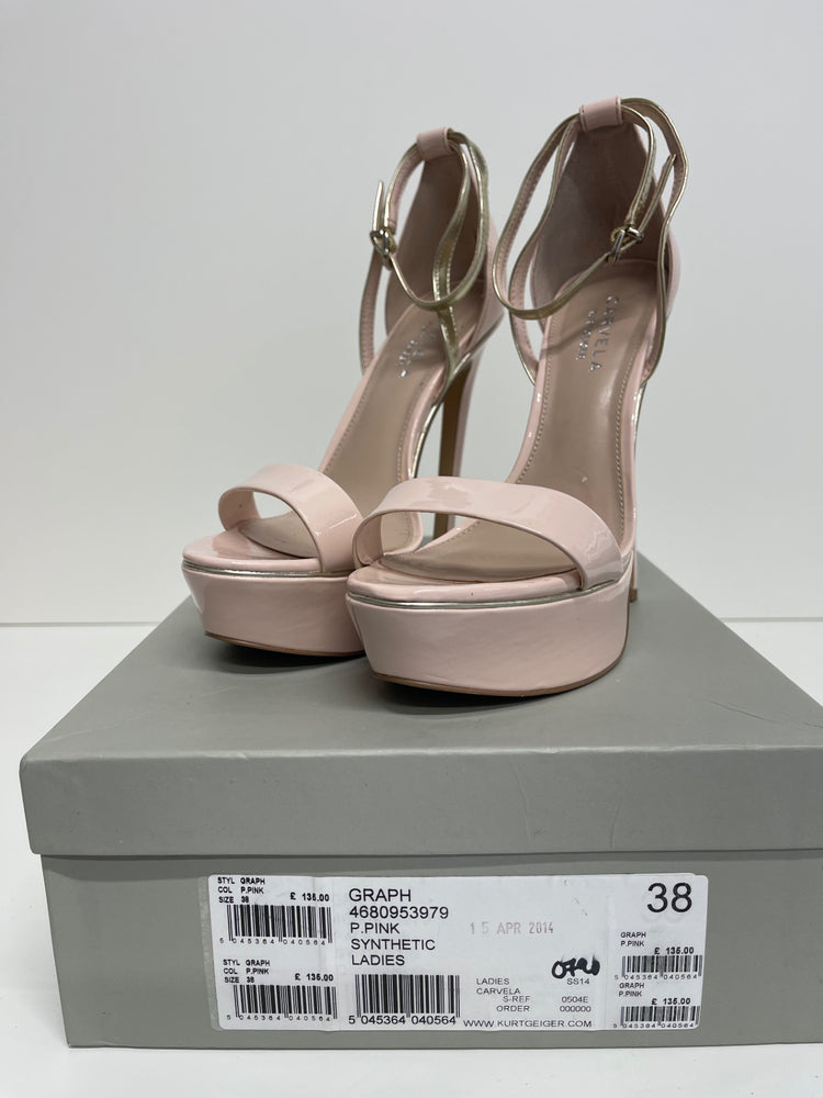 Stunning Carvela Graph High Heels UK5 PinkPart shoes PP546