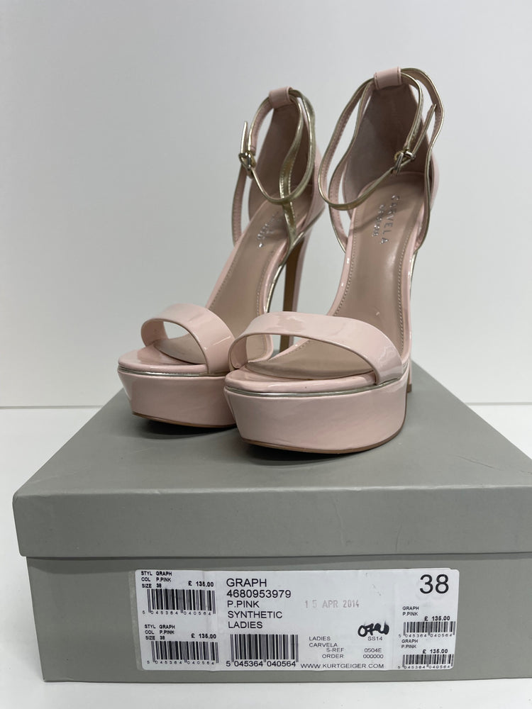 Stunning Carvela Graph High Heels UK5 PinkPart shoes PP546