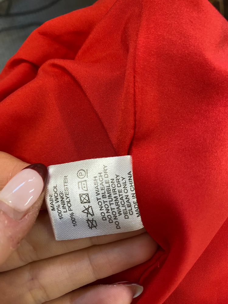 Stunning Goat Midi Dress UK 12 Red wool bow CT551