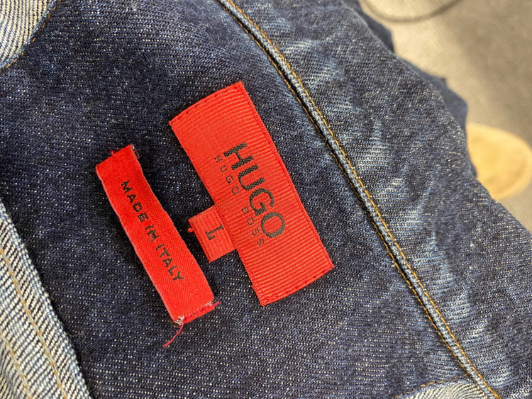 Classic Hugo boss Denim Jacket UK L Navy TD389