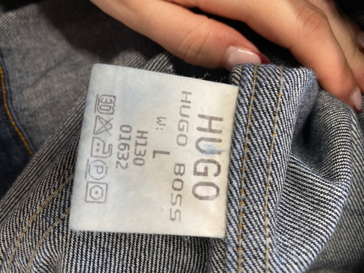 Classic Hugo boss Denim Jacket UK L Navy TD389