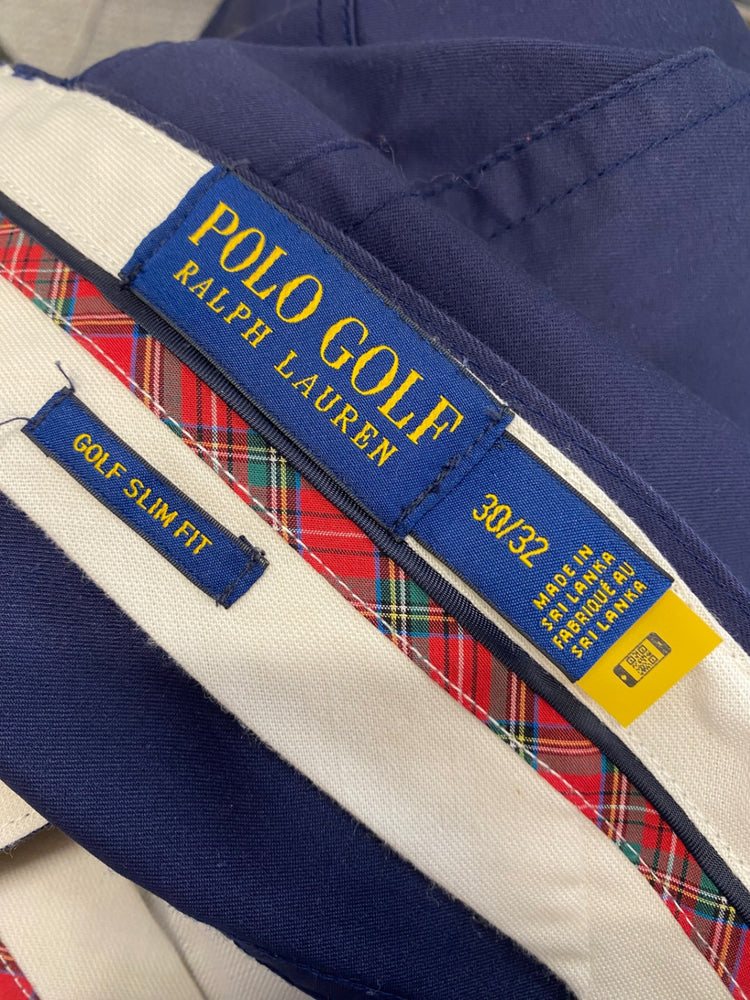 Classic Polo Ralph Lauren golf Chino Trousers W30" Navy L32” TD389