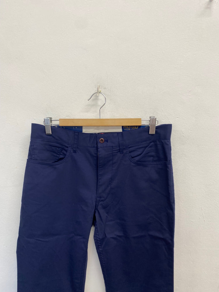 Classic Polo Ralph Lauren golf Chino Trousers W30" Navy L32” TD389