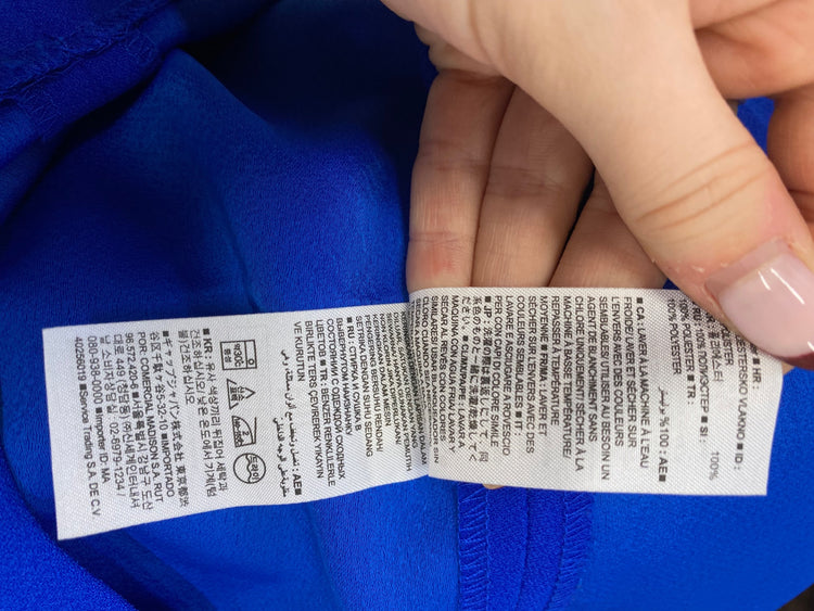 Stunning Banana Republic Midi Dress Uk 10 Blue CT551