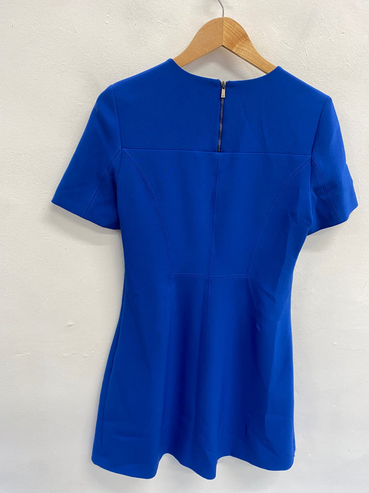 Stunning Whistles Midi Dress formal UK 14 Blue CT551