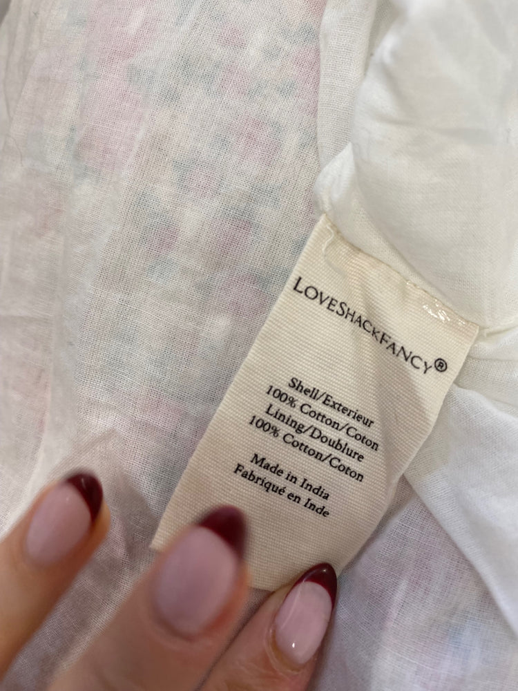 Stunning Love shack fancy Mini dress UK 12 Pink Floral Print AC002