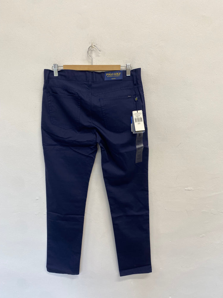 Classic Polo Ralph Lauren golf Chino Trousers W30" Navy L32” TD389