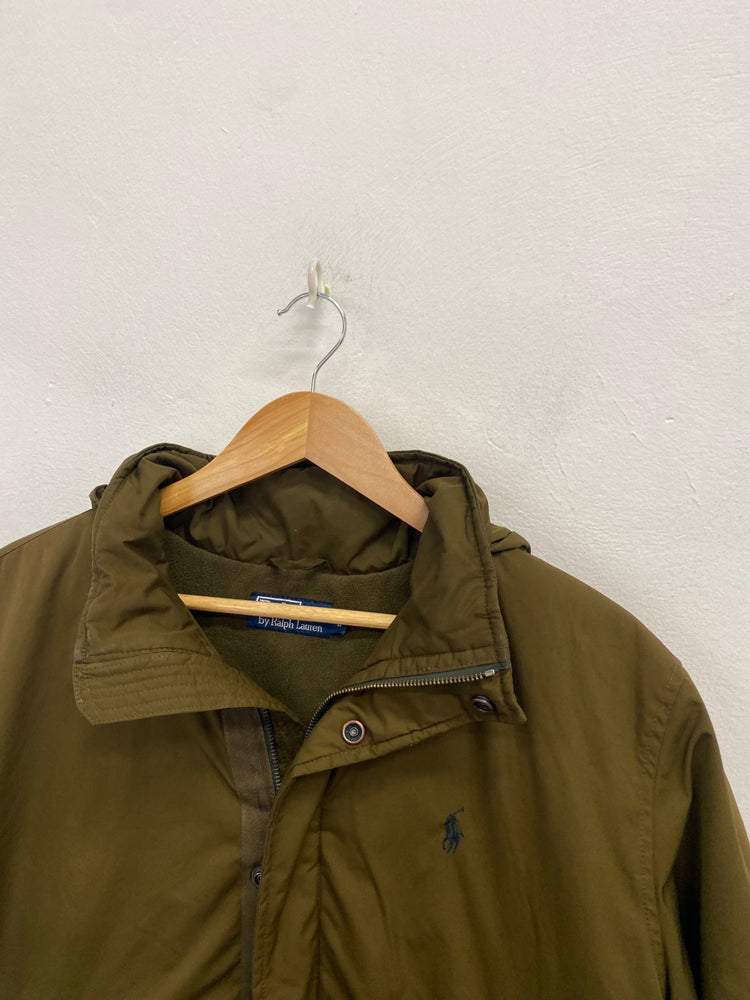 Classic Polo Ralph Lauren Windbreaker UK L khaki Green TD389