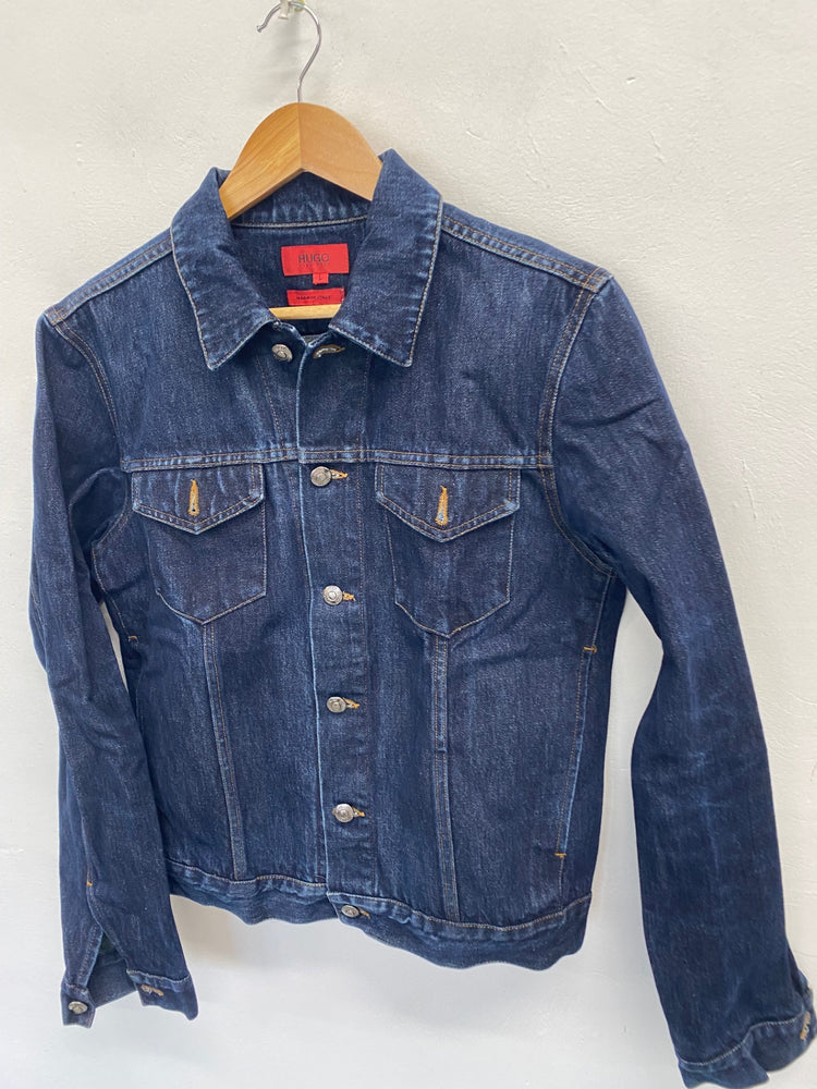 Classic Hugo boss Denim Jacket UK L Navy TD389