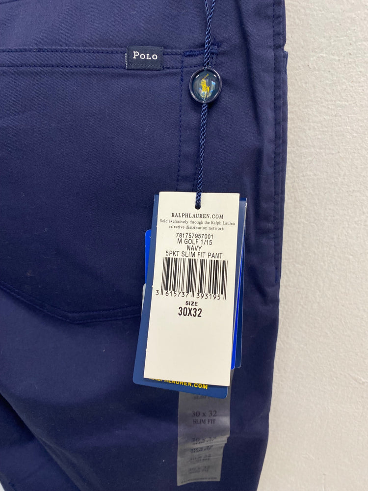 Classic Polo Ralph Lauren golf Chino Trousers W30" Navy L32” TD389