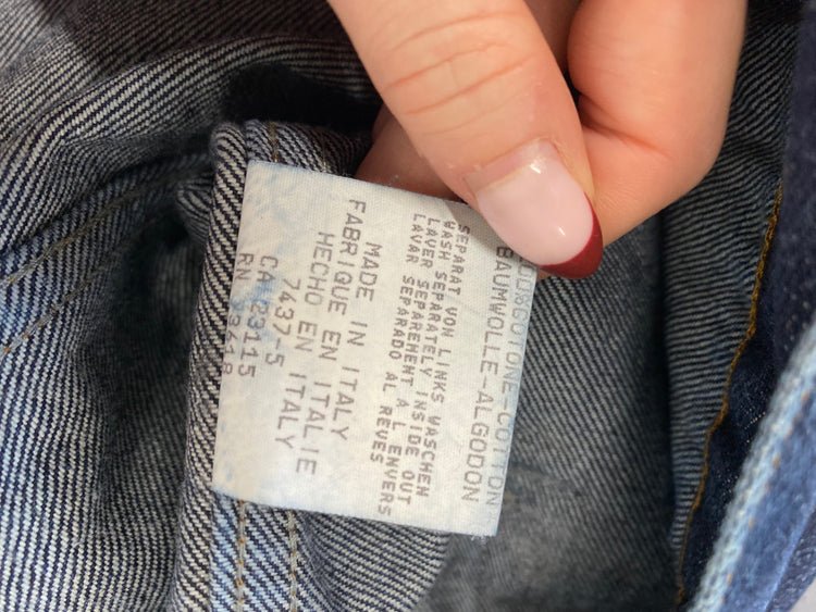 Classic Hugo boss Denim Jacket UK L Navy TD389