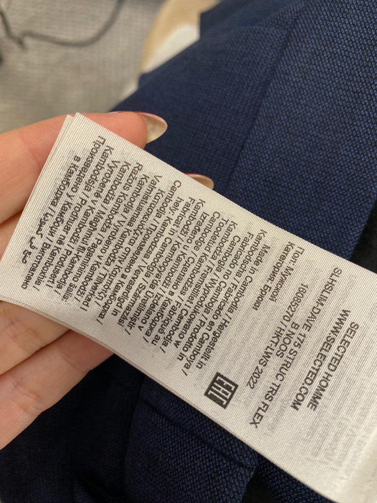 Classic Selected homme Tailored trousers W30" Navy blue TD389