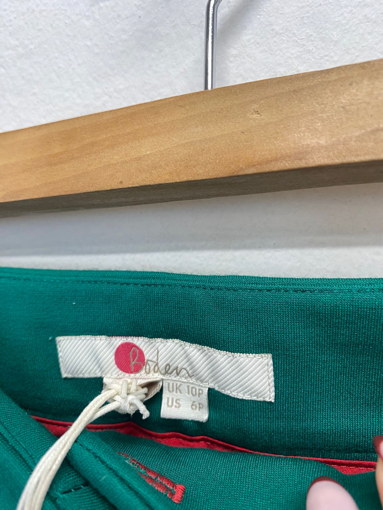 Stunning Boden Suit UK 10 petite Emerald green new CT551