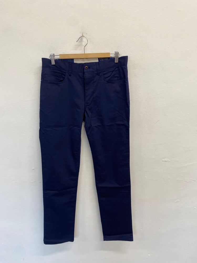 Classic Polo Ralph Lauren golf Chino Trousers W30" Navy L32” TD389