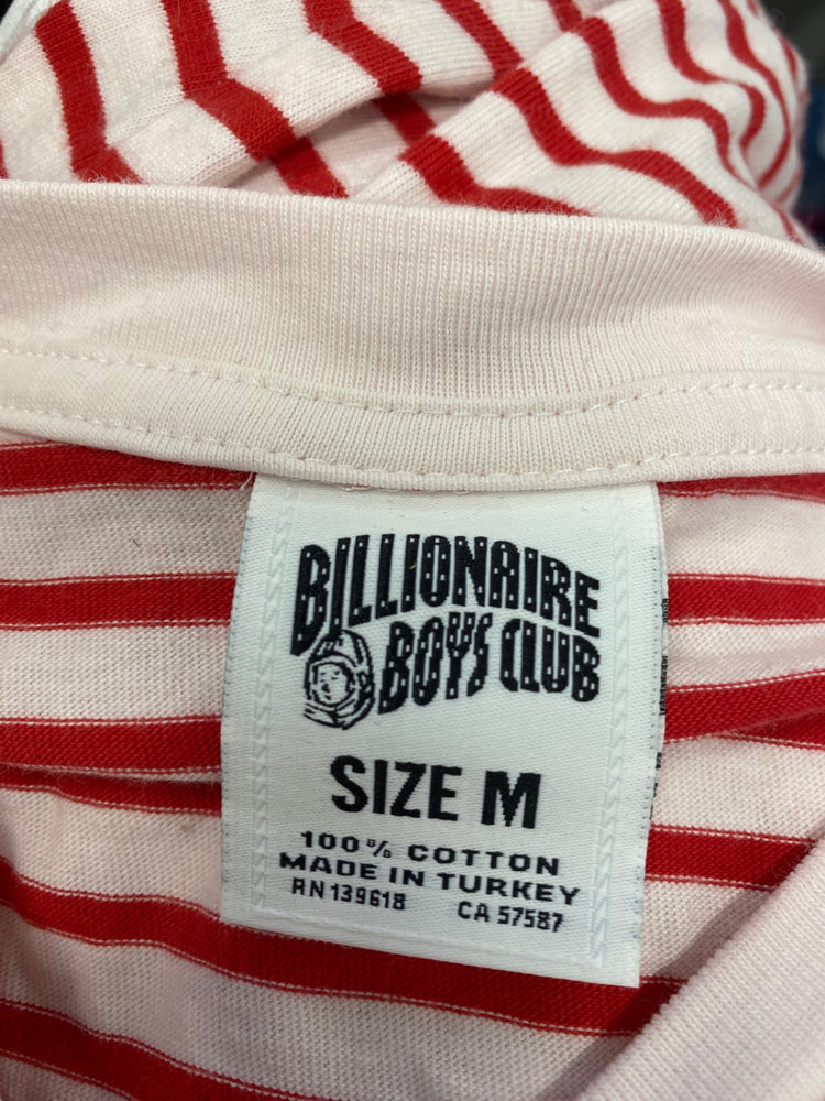 Classic Billionaire Boys Club Long sleeve top UK M Red white striped BB001