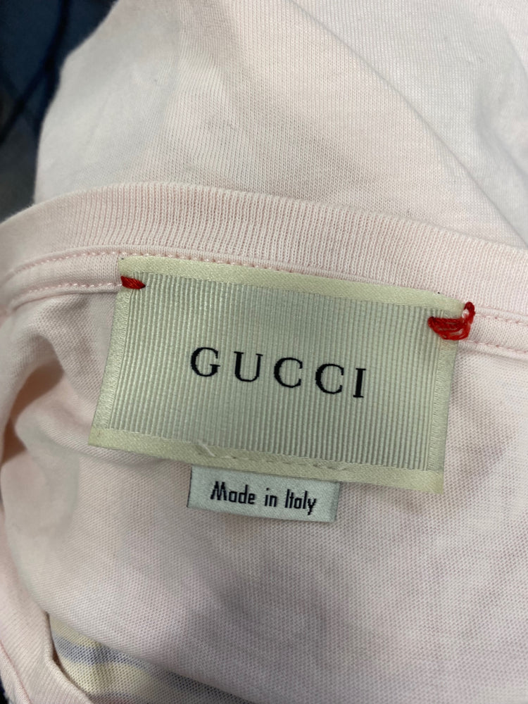 Stunning girls Gucci T-Shirt Age 10 Pink printed BB001