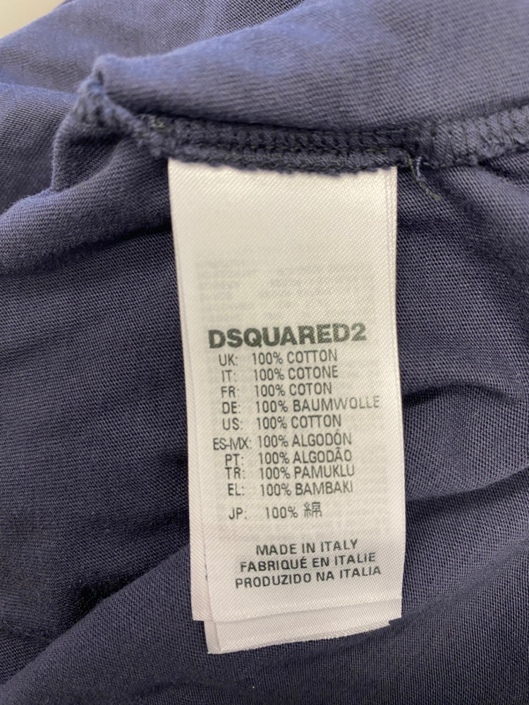 Classic kids Dsquared2 T-Shirt Age 12 Navy printed BB001