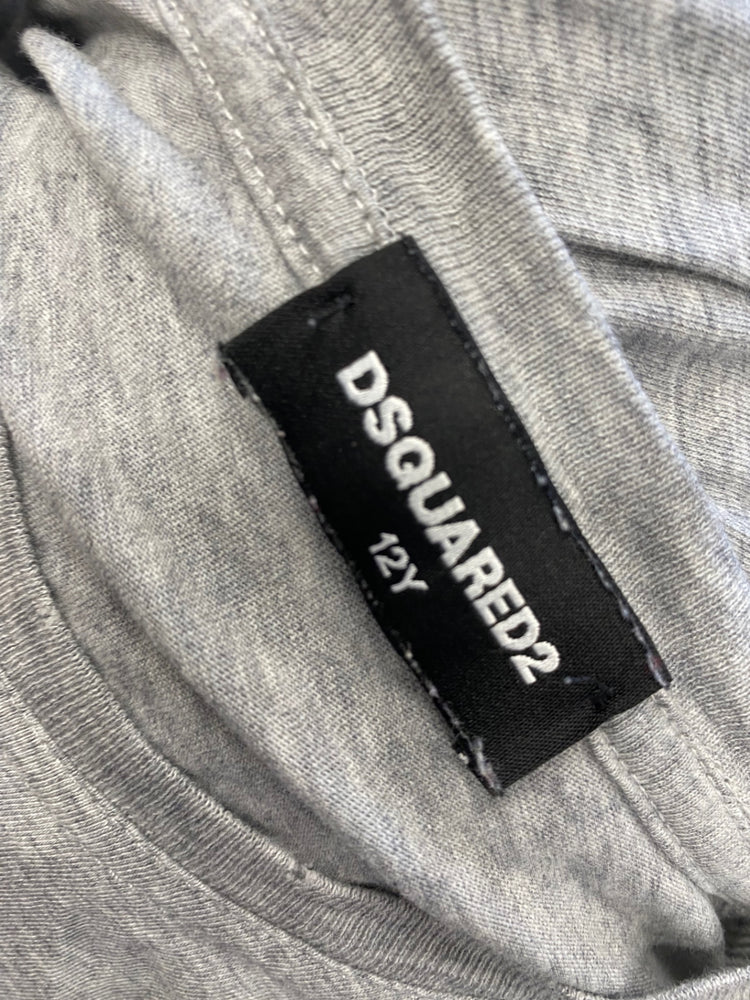 Classic kids Dsquared2 Long sleeve top 12yrs Grey printed BB001