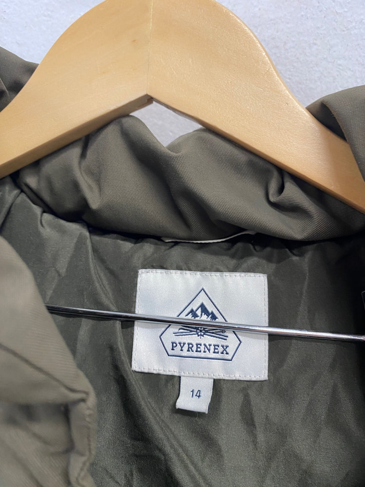 Classic kids Pyrenex Puffer down filled Jacket Age 14 Olive Green BB001
