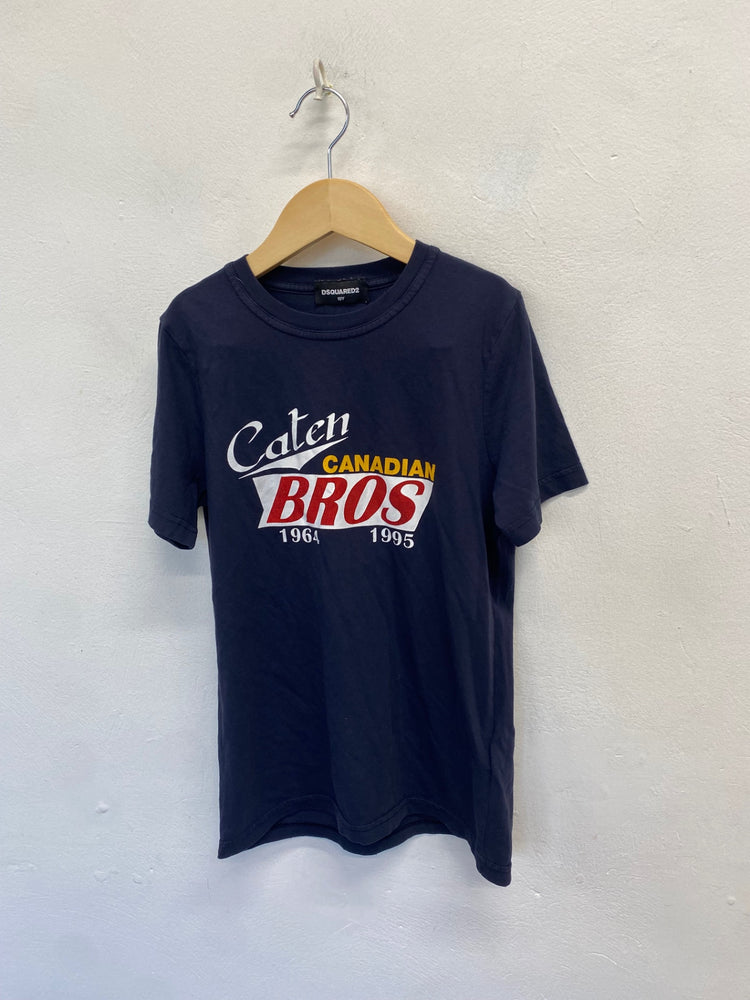 Classic kids Dsquared2 T-Shirt Age 12 Navy printed BB001