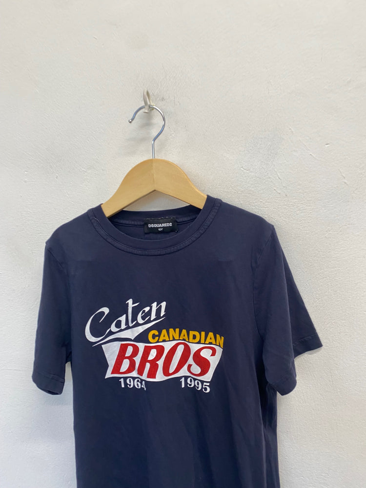 Classic kids Dsquared2 T-Shirt Age 12 Navy printed BB001