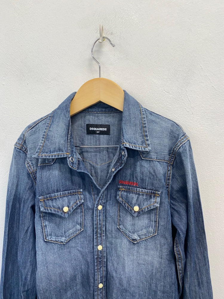 Classic kids Dsquared2 Shirt Age 12 Blue denim BB001