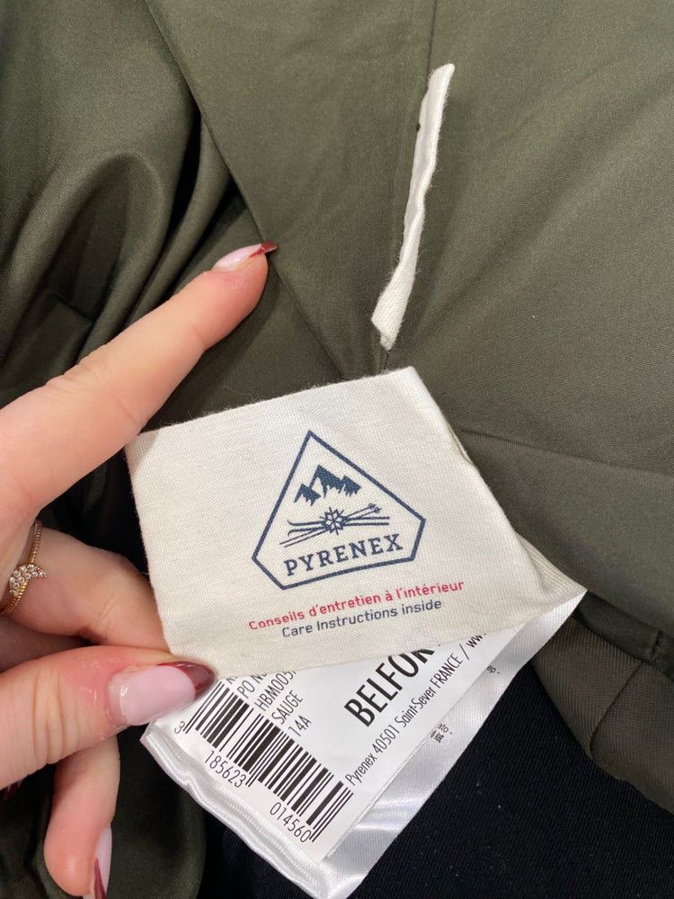 Classic kids Pyrenex Puffer down filled Jacket Age 14 Olive Green BB001