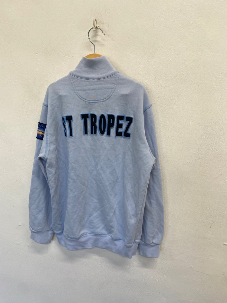 Classic Vilebrequin Zip through Sweater Age 10 Blue BB001