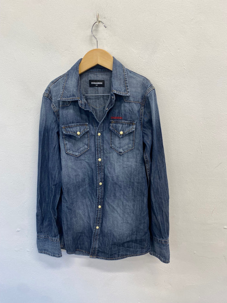 Classic kids Dsquared2 Shirt Age 12 Blue denim BB001