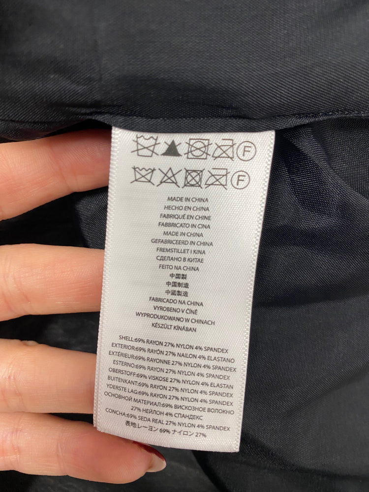 Stunning Michael Kors Blazer UK 8 Black leather BB001