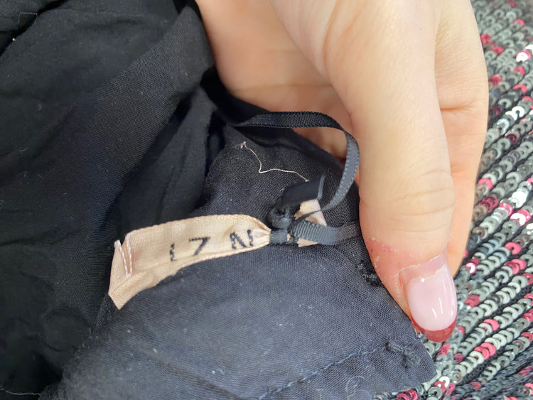 Stunning girls No 21 Mini dress Age 10 Black sequin BB001