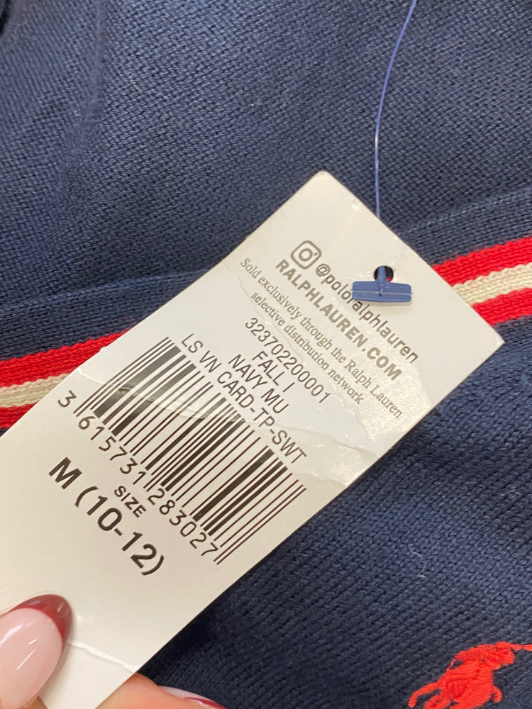 Classic boys Polo Ralph Lauren Cardigan Age 10-12 Navy red BB001